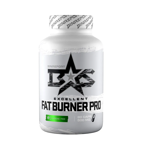 ЖИРОСЖИГАТЕЛЬ BS EXCELLENT FAT BURNER PRO без кофеина 60кап. по 500мг.
