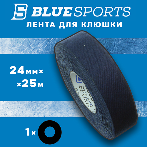 ЛЕНТА Д/КЛЮШЕК BLUESPORT 24мм-25м чёрный