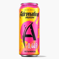 НАПИТОК ЭНЕРГЕТИЧЕСКИЙ ADRENALINE RUSH ЮДЗУ-КЛУБНИКА-КАЛАМАНСИ 449ml
