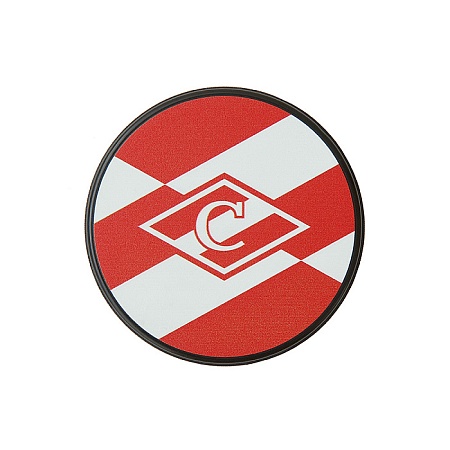 ШАЙБА СУВЕНИРНАЯ ХК СПАРТАК "РОМБ" 23/24 красно-белая