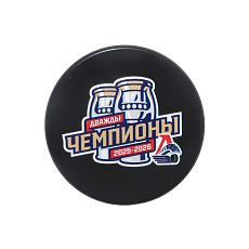 ШАЙБА СУВЕНИРНАЯ ЛОКОМОТИВ "ДВАЖДЫ ЧЕМПИОНЫ"