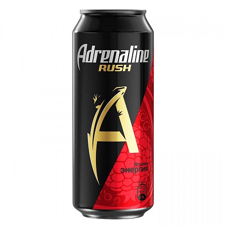НАПИТОК ЭНЕРГЕТИЧЕСКИЙ ADRENALINE RUSH ЯГОДНАЯ ЭНЕРГИЯ 449ml