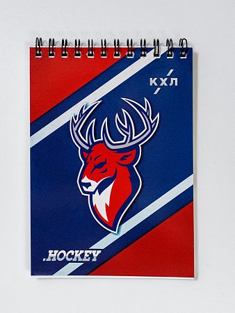 БЛОКНОТ НА ПРУЖИНЕ С СИМВОЛИКОЙ ХК А6