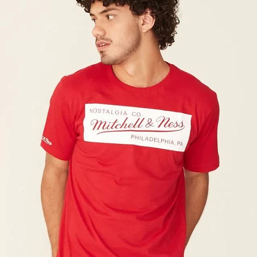ФУТБОЛКА MITCHELL&NESS BOX LOGO TEE SR