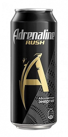 НАПИТОК ЭНЕРГЕТИЧЕСКИЙ ADRENALINE RUSH 449ml