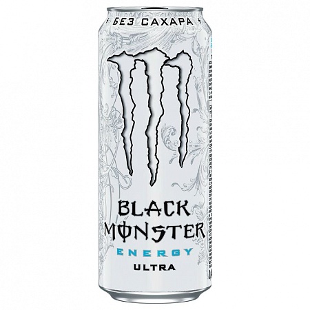 НАПИТОК ЭНЕРГЕТИЧЕСКИЙ BLACK MONSTER ENERGY ULTRA 500мл