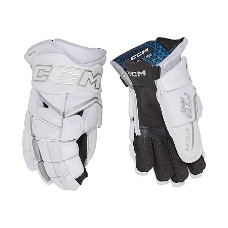 ПЕРЧАТКИ ХОККЕЙНЫЕ CCM JETSPEED FT8 PRO WHITE SR