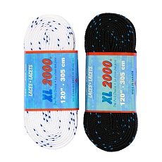 ШНУРКИ ХОККЕЙНЫЕ TEX-STYLE HD DOUBLE BLUE LINE EXTRA WIDE NON WAXED 330/130"