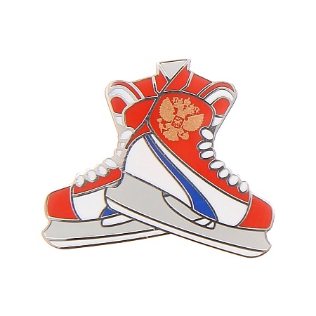 ЗНАЧОК RED MACHINE КОНЬКИ 0006