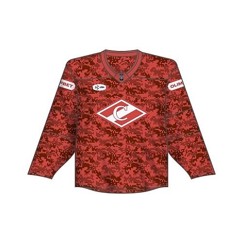 МАЙКА ХОККЕЙНАЯ ХК СПАРТАК 2024/25 "ХАКИ" РЕПЛИКА SR