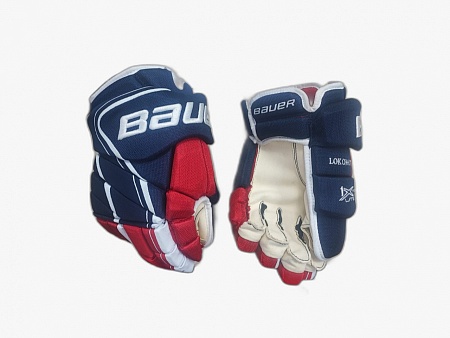 ПЕРЧАТКИ ХОККЕЙНЫЕ CUSTOM BAUER VAPOR 1X LITE LOKOMOTIV YAROSLAVL SR S18