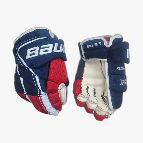 ПЕРЧАТКИ ХОККЕЙНЫЕ CUSTOM BAUER VAPOR 1X LITE LOKOMOTIV YAROSLAVL SR S18