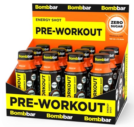 НАПИТОК BOMBBAR PRE-WORKOUT 100ml