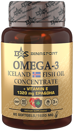 ОМЕГА-3 ЖИРНЫЕ КИСЛОТЫ BS 1620мг.(60шт.)