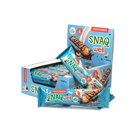 БАТОНЧИК ВАФЕЛЬНЫЙ SNAQ FABRIQ SNAQwell 20g