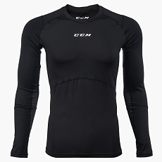 БЕЛЬЕ ФУТБОЛКА ДЛИННЫЙ РУКАВ CCM COMPRESSION LS TOP WITH GEL AD SR