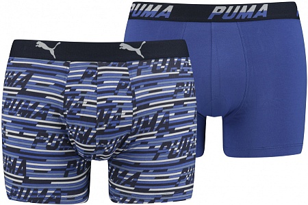 НИЖНЕЕ БЕЛЬЕ PUMA LOGO AOP BOXER 2P SR 90759601