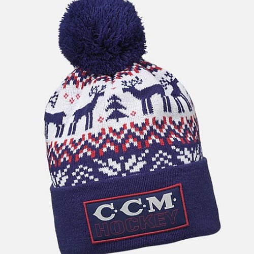 ШАПКА CCM HOLIDAY POM KNIT B AD