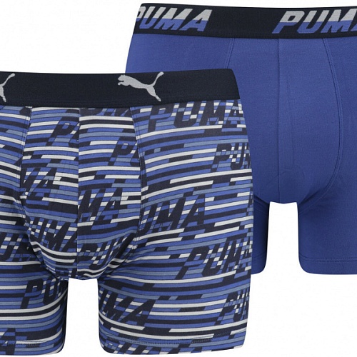 НИЖНЕЕ БЕЛЬЕ PUMA LOGO AOP BOXER 2P SR 90759601