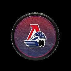 ШАЙБА СУВЕНИРНАЯ "ЛОКОМОТИВ ЯРОСЛАВЛЬ" СИНЯЯ С КРАСНЫМ