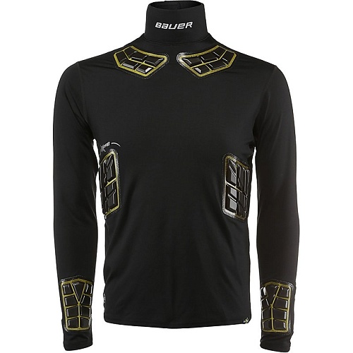 БЕЛЬЕ BAUER ELITE PADDED ФУТБОЛКА ДЛИННЫЙ LS BL TOP SR