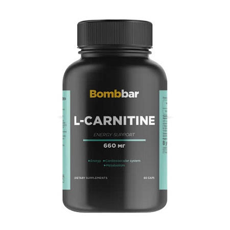 ВИТАМИНЫ И МИНЕРАЛЫ BOMBBAR L-CARNITINE 60кап.