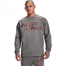ТОЛСТОВКА UNDER ARMOUR RIVAL FLEECE CAMO SCRIPT CRW SR 1366306-066