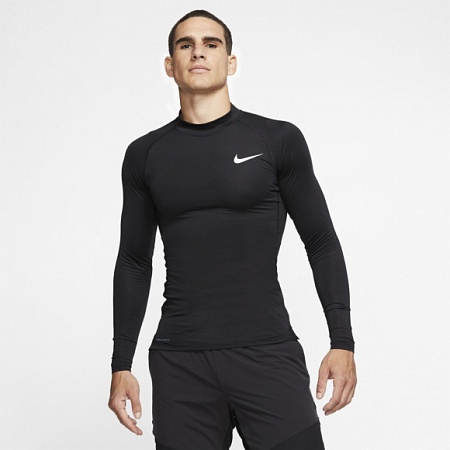 БЕЛЬЕ ФУТБОЛКА ДЛИННЫЙ РУКАВ NIKE PRO SR BV5592-010
