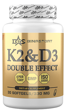 ВИТАМИНЫ BS K2&D3 DUBLE EFFECT 30кап.