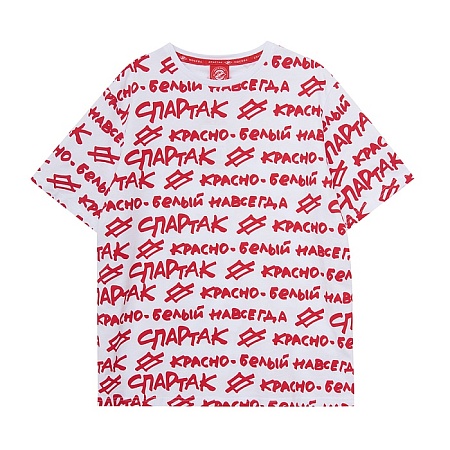 ФУТБОЛКА ХК СПАРТАК "КРАСНО-БЕЛЫЙ НАВСЕГДА" SR ТГХКСМФ002